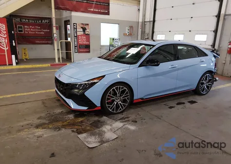 2023 Hyundai Elantra N z USA, uszkodzony, nr VIN KMHLW4AK8PU018926